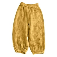 Edvintorg ljetne hlače za djecu Dječji čišćenje modne čvrste slatke hlače s slatkim elastičnostima pantalone