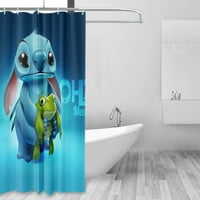 Lilo i Stitch Cartoon Anime Estetika Cartoon Stitch tuš zavjesa kupaonice sa tuševi za zavjese L-180