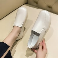 DMQupv Casual Cute cipele za ženske casual cipele ravne meko dno boje, bijele i casual cipele za žene široke cipele bijele 7,5