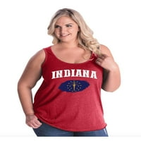 MMF - Ženska tenka plus veličine, do veličine - Indiana zastava