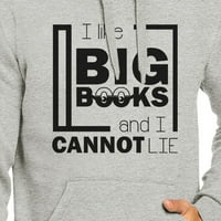 Poput velikih knjiga siva unise smiješni fakultet citira hoodie pulover