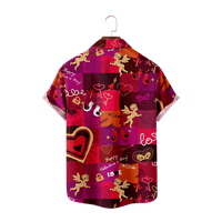 Ružičasta ljubavna srca ljeti moda 3d košulje dječaci muške prevelike plaže Dječja majica kratki rukav
