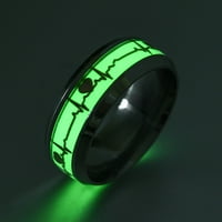 Dnevni pokloni Fledorashia Mother Days Rings Europe i Amerika Titanijum čelik Svjetlosni čarobni prsten Fluorescentni prsten nakit