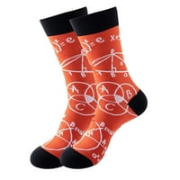 Meke čarape za žene Print čarape za ženske djevojke Geometrijski print Šareni uzorak Novost slatka