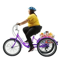 24 26 na tricikl za odrasle, brzi bicikli za odrasle, Trike Cruiser Bike W Velika alata za košaru i