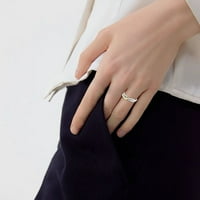 Modni jednostavni stilski i izvrsni dizajnerski prstenovi pogodni su za razne prigode