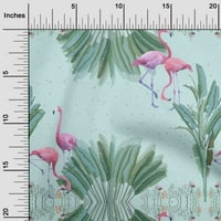 Onuone poliesterske spande Arctic Blue tkanina Troppicalni flamingo zanatske projekte Dekor tkanina