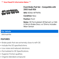 Prednji set kočnice - kompatibilan sa Audi RS6