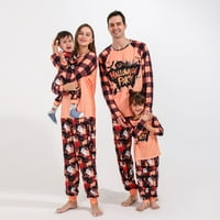 Porodica Halloween Podudaranje pidžama dugih rukava za spavanje na vrhu i hlače Set salona