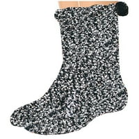Ženske torte čarape Coral baršunaste točkene čarape za spavanje B Jedna veličina