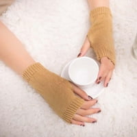 Oalirro zimske tople rukavice bavi se čišćenjem Ženska djevojka pletena ručna prst bez mirovanja