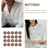 Dugme dugme Drvena šivaća DIY Scrapbooking Dekorativni džemper Odjeća zanat ručno izrađene projekat