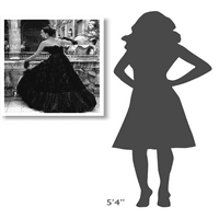 Globalna galerija 'Crna večernja haljina, Roma 1952' Genevieve Naylor Unfran Giclee na papirnom tisku