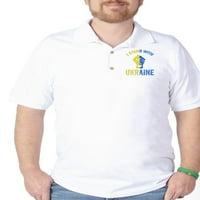 Cafepress - Podrška Ukrajini I stajam sa ukrajinom Velika Britanija - Golf majica, Pique Knit Golf Polo