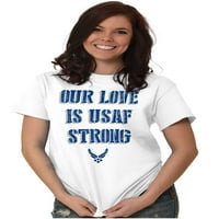 Air Force Naša ljubav je USAF snažna muška grafička majica Tees Brisco Marke 3x