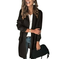 Smještena s kapuljačom Džepna odjeća Žene Ležerne prilike COLD rever dugi rukav džepni kaput za radno