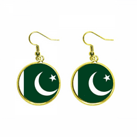 Pakistan Nacionalna zastava Asia Country Ear Dangle En Kap nakita