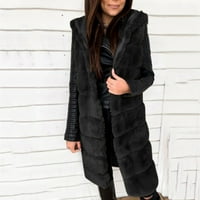 Cardigan za žene Ženska moda Žene FAUX-KRY 'GILET prsluk bez rukava bez rukava topli jakna kaput