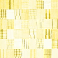 Ahgly Company u zatvorenom kvadratu Čvrsti žuti modernih prostirki, 7 'kvadrat
