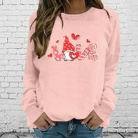 Djevojke dukserice posada pulover za platnu majicu Pink XL