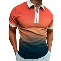 Muški ležerne majice - Slobodne slike Tanke modne košulje na vrhu kratkih rukava s kratkim rukavima