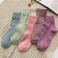 Žene Ediodpoh Topli super mekani plišani papuč sock zimske lepršave čarape za srednje dužine Casual