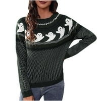 Žene Ležerne prilike za žene Ležerne prilike dugih rukava Okrugli pulover za okrugli vrat Halloween