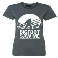 Trgovina4EVeever Bigfoot za mene je vidio, ali niko ne vjeruje u grafičku majicu X-Veliko tamno Heather