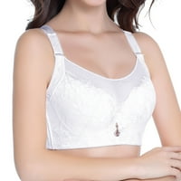 Zuwimk grudnjaci za žene bez nedovoljna, ženska osnovna kozmetička košulja Bra BRA WHITE, 44E
