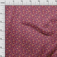 Onuone Georgette viskoza ružičasta tkanina cvjetna tkanina za šivanje tiskane ploče od tiskane od dvorišta
