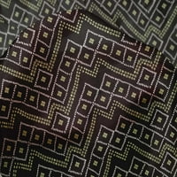Onuone svilena tabby crna tkanina Geometrijska bandhani DIY odjeća prekrivajući tkaninu Ispis tkanina