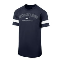 Mladi Nike Navy Penn State Nittany Lions Academy Raglan rukava Stripe Performance Majica