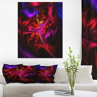 Art DesimanArt Multi obojeni magenta vitraža cvjetna platna umjetnost otisak u. Široko u. Visok
