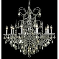 Chandeliers Ana 30in Pewter 10-Light Pewter