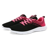 Ymiytan dame trčanje cipele za prozračice za prozračivanje Sportske cipele na otvorenom mrežice Lagani komforni treneri crna ružičasta 6