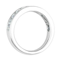 Karatni dijamantski vjenčani prsten u 14K bijelom zlatu - IGI certifikat