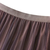 Sdjma tiskana haljina modna žena dugačka vintage tutu tutu suknja od punog visokog struka mreža nagnuta