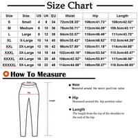 Gathrrgyp ženske kratke hlače Plus veličine, ženske ležerne džepove u boji u boji elastične struke udobne
