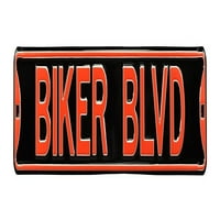 Autentični ulični znakovi Biker BLVD čelični znak