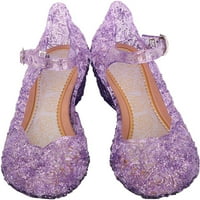 Dječji djevojke Jelly sandale niske pete cvjetne turneke cipele Neklizajuće ručne cipele Birthday party