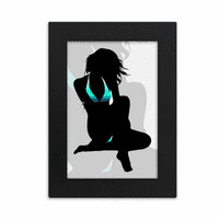 Hot Bikini Beauty Woman Gal Desktop Photo Frame Frame Slika Prikaz umjetnosti Slikarstvo Izložba