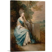 Portret Anne grofica Chesterfield Canvas Art Print Thomas Gainsborough - Veličina: 12 8