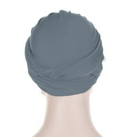 Žene Ljeto Beanie Solie Hat modne kape za žene sive s