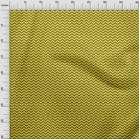 Onuone Georgette viskoza Žuta tkanina Chevron Šivać materijal Ispis tkanina sa dvorištem širom