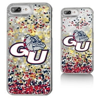 Gonzaga Bulldogs iPhone Glitter Confetti dizajn futrola