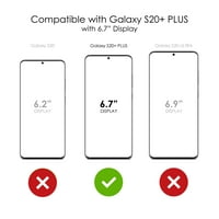 Razlikovanje Clear Shootfofofofofofofofoff Hybrid futrola za Galaxy S Plus 5G - TPU branik, akril nazad,