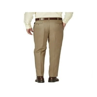 Haggar Muški rad na vikend® Khaki Pleat Front Pant Classic Fit 41114957524