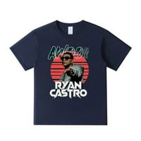 Ryan Castro majica Crewnek kratki rukav pamuk TEE žene muškarci hip hop odjeću