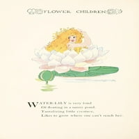 Cvjetni dječji vodeni lily Poster Print M.T. Ross