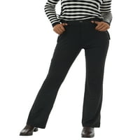 Mialeoley ženske ležerne pantalone sa džepom čvrste boje visoki struk duge hlače
